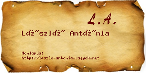 László Antónia névjegykártya