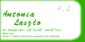 antonia laszlo business card